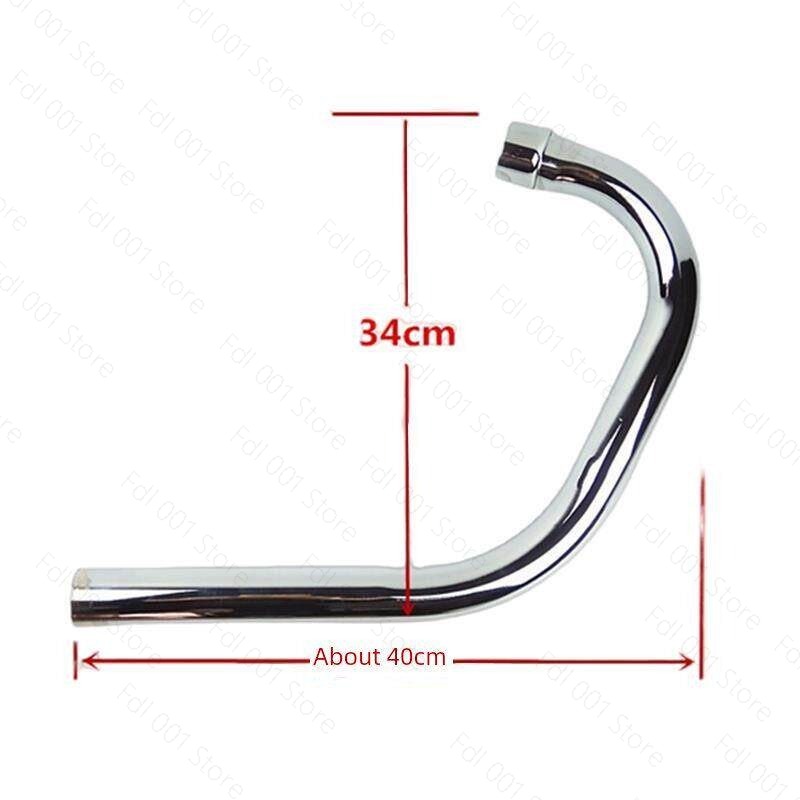 Motorcycle Gasket - Motorfiets Uitlaat Header Front Pipe Retro