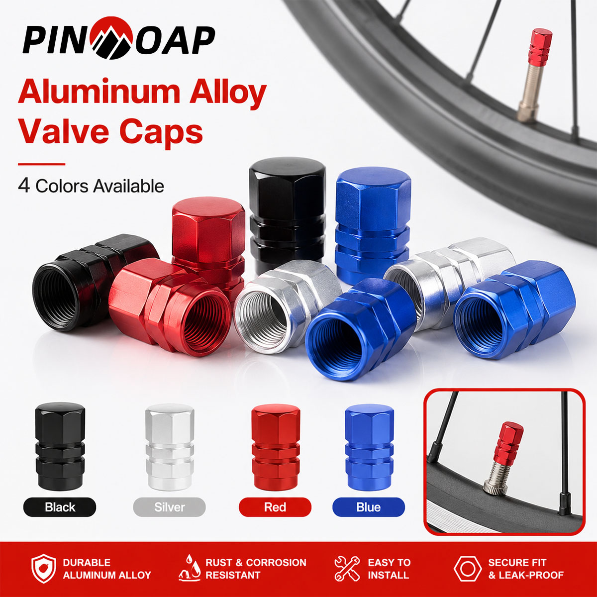 Motorcycle Valve Cover - PINMOAP 4/12PCS Hex Ventieldopjes Auto Motorband